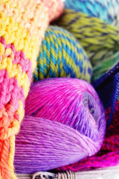 Lots of colorful wool — Stock Photo, Image