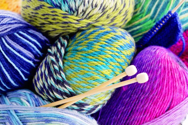 Lots of colorful wool — Stock Photo, Image