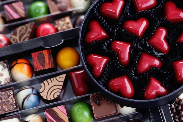 礼品盒巧克力 — 图库照片