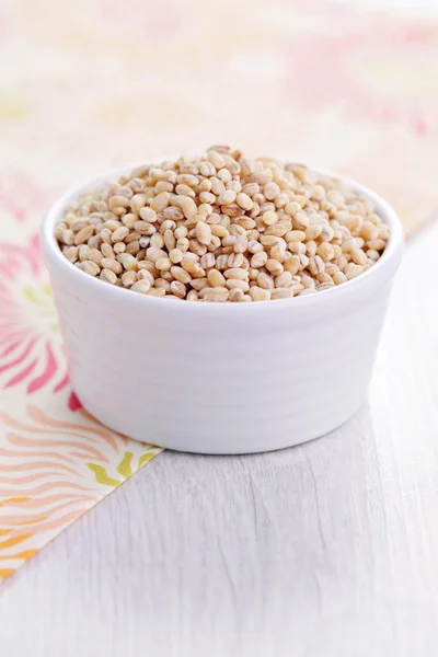 Bowl full of barley — Stock Photo, Image