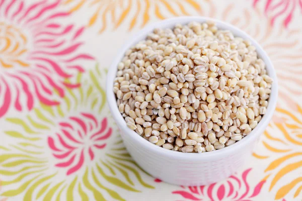 Bowl full of barley — Stock Photo, Image