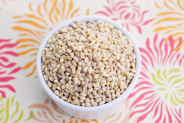 Bowl full of barley — Stock Photo, Image