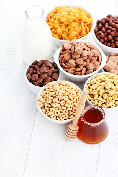 Bowl full of various cereals — Stock Photo, Image