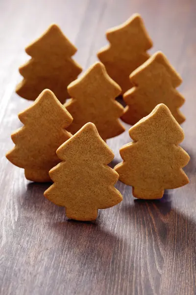 Galletas caseras de jengibre de Navidad —  Fotos de Stock