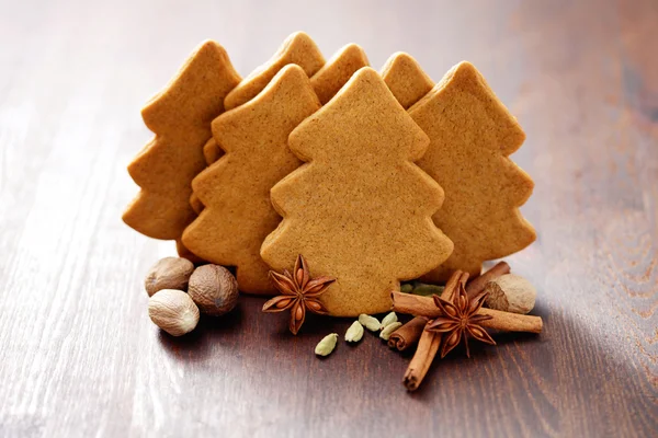 自家製クリスマスジンジャーブレッドクッキー — ストック写真
