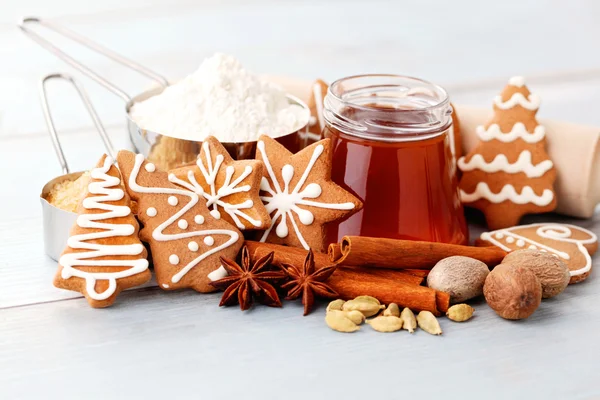 Biscoitos de gengibre de Natal — Fotografia de Stock