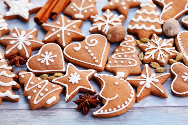 Biscoitos de gengibre de Natal — Fotografia de Stock