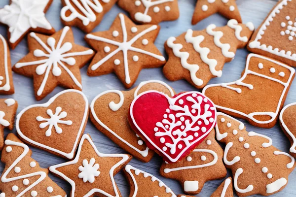 Biscoitos de gengibre de Natal — Fotografia de Stock