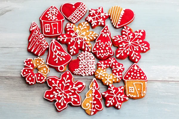 Biscoitos de gengibre de Natal — Fotografia de Stock
