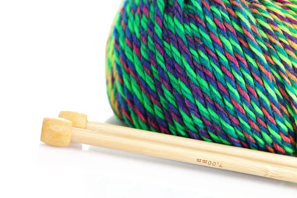Close up de lã colorida — Fotografia de Stock