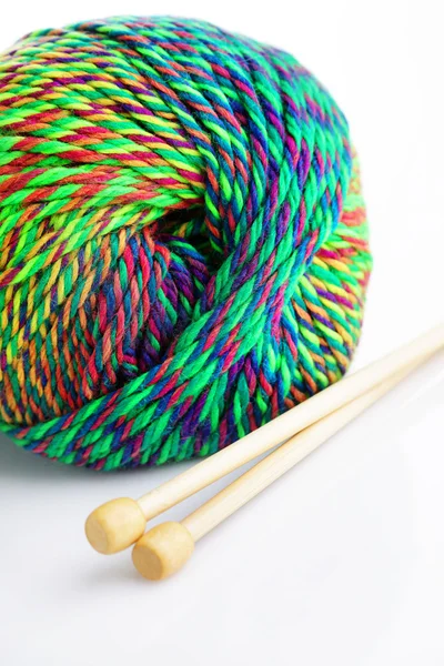 Close up de lã colorida — Fotografia de Stock