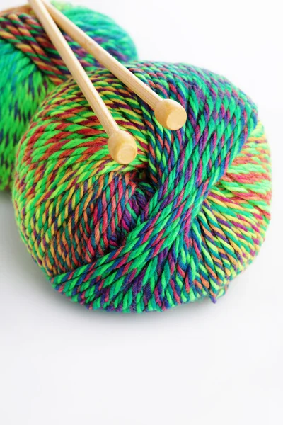 Close up of colorful wool — Stock Photo, Image