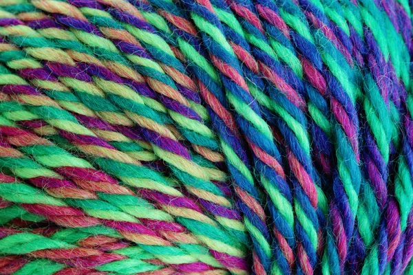 Close up of colorful wool — Stock Photo, Image
