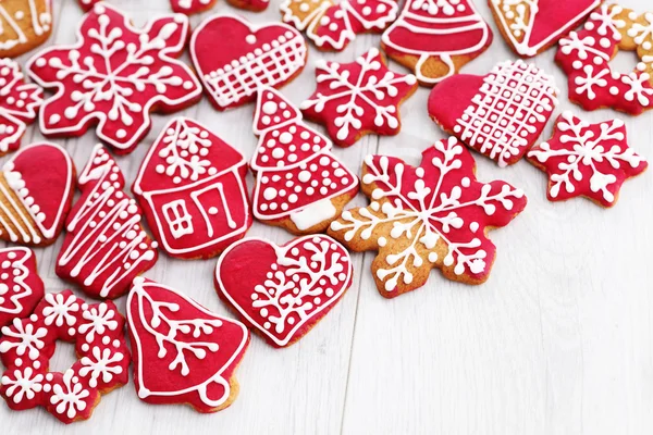 Deliciosos biscoitos de gengibre de Natal — Fotografia de Stock