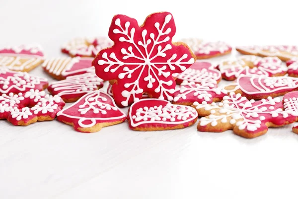 Смачне різдвяне імбирне печиво — стокове фото