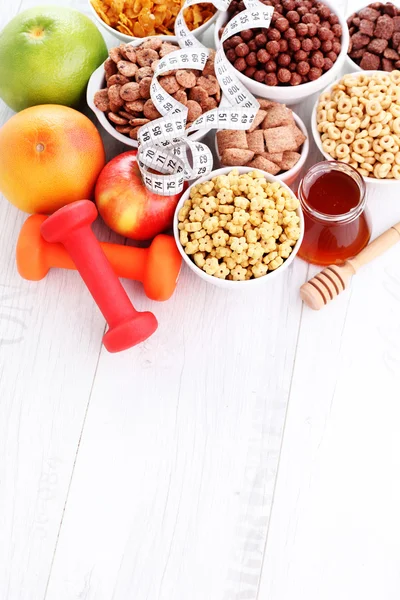 Bowl full of various cereals — Stock Photo, Image