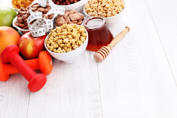 Bowl full of various cereals — Stock Photo, Image