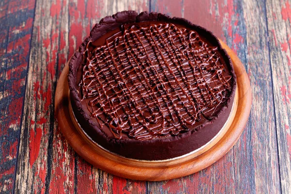 Homemade chocolate tart — Stock Photo, Image