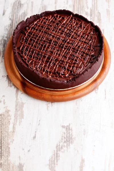 Homemade chocolate tart — Stock Photo, Image