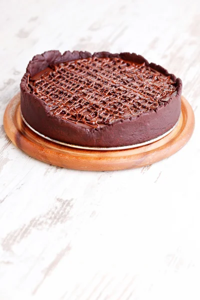 Domowe tarta czekolada — Zdjęcie stockowe