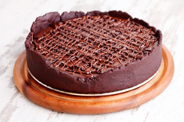 Homemade chocolate tart — Stock Photo, Image