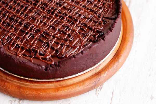 Domowe tarta czekolada — Zdjęcie stockowe