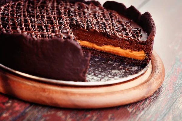 Tarte au chocolat maison — Photo