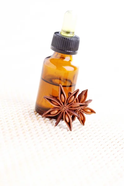 Bottle of anise essential oil — Stock Photo, Image