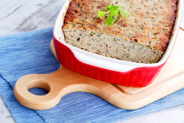 Paté casero de aves de corral con setas —  Fotos de Stock