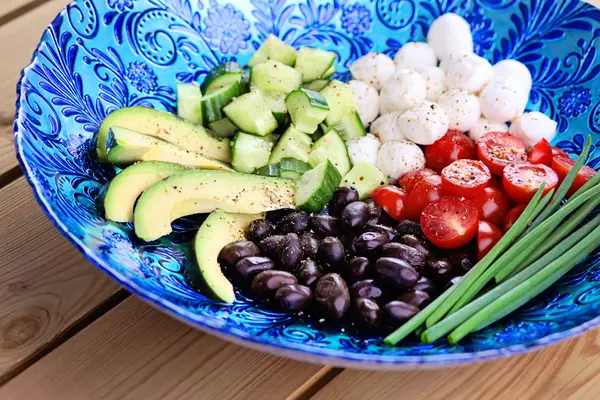 Färska ingredienser för sallad — Stockfoto