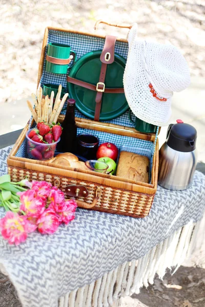 Essen für Picknick-Zeit — Stockfoto