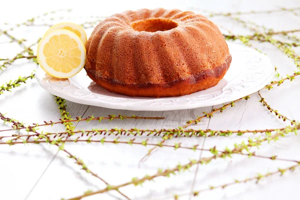 Homemade lemon cake — Stock Photo, Image