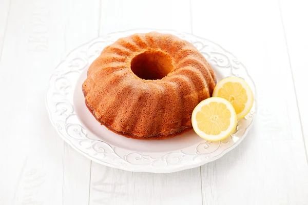 Homemade lemon cake — Stock Photo, Image