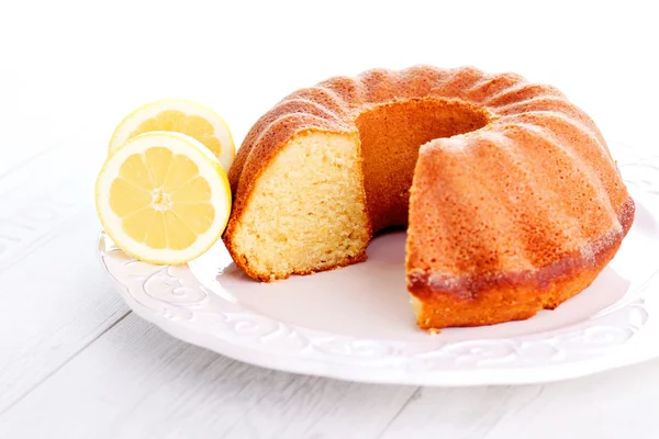 Homemade lemon cake — Stock Photo, Image