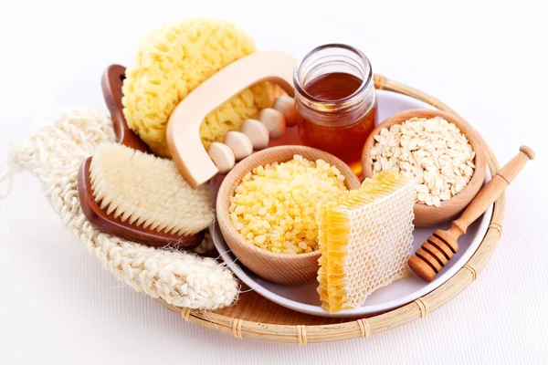 Honey and spa treatment — Stock Photo, Image
