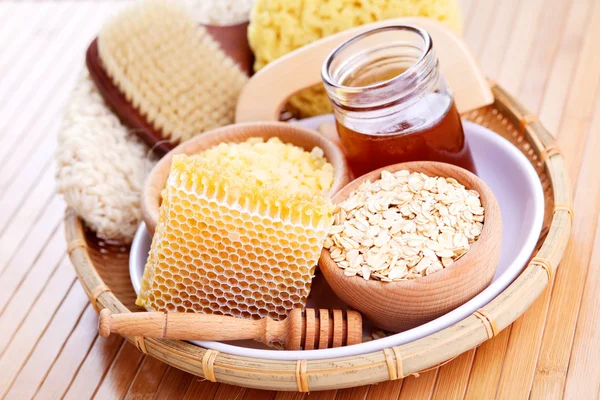Trattamento miele e spa — Foto Stock