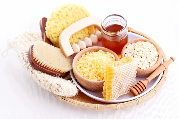 Honey and spa treatment — Stock Photo, Image