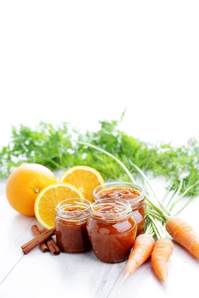 Carrot and orange jam — Stock Photo, Image