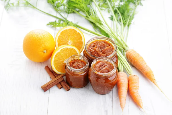 Carrot and orange jam — Stock Photo, Image