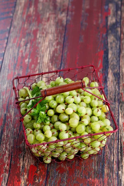 Lots of delicious gooseberry — 图库照片