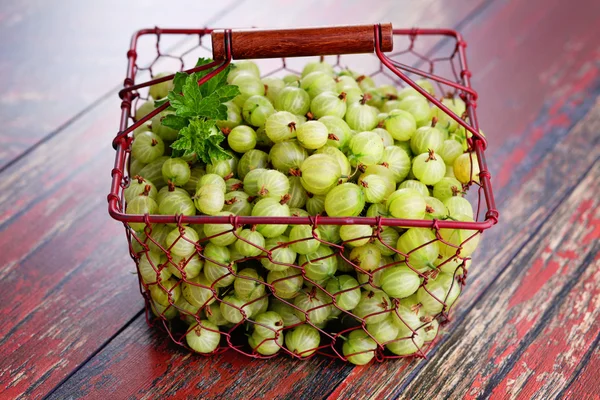 Lots of delicious gooseberry — Stockfoto