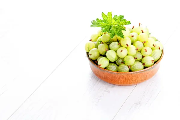 Lots of delicious gooseberry — Stock Photo, Image