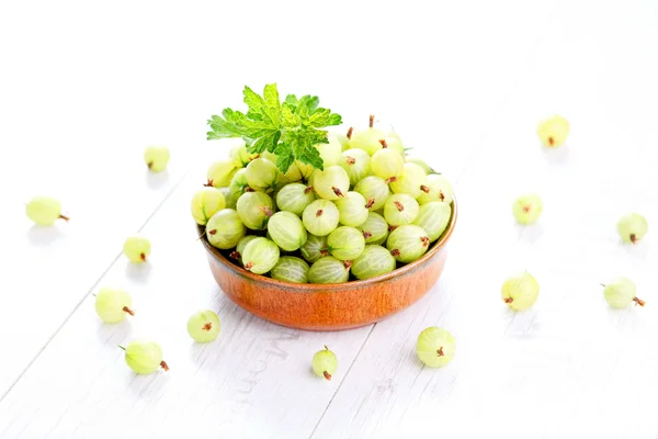 Lots of delicious gooseberry — 图库照片