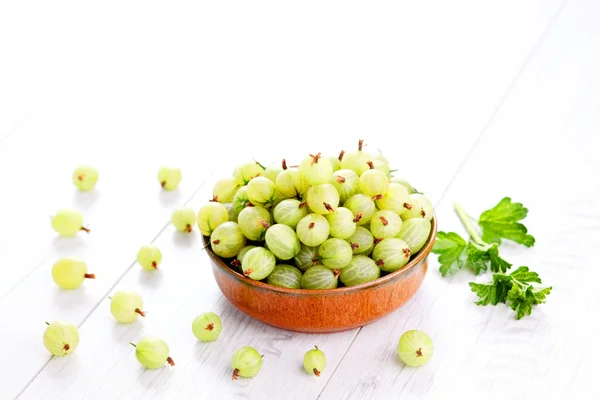 Lots of delicious gooseberry — Stock Photo, Image