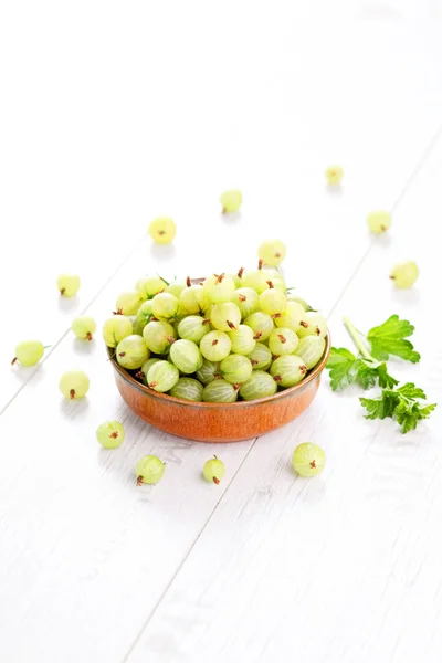 Lots of delicious gooseberry — Stock fotografie