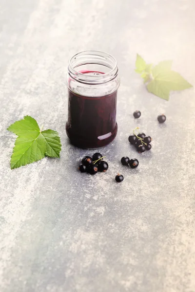 Ev yapımı blackcurrant reçel — Stok fotoğraf