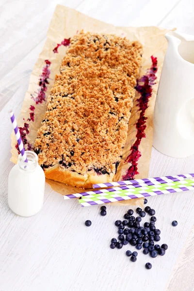 Torta di mirtilli fatti in casa — Foto Stock