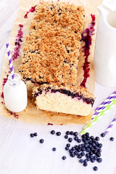 Homemade blueberry cake — Stock Photo, Image