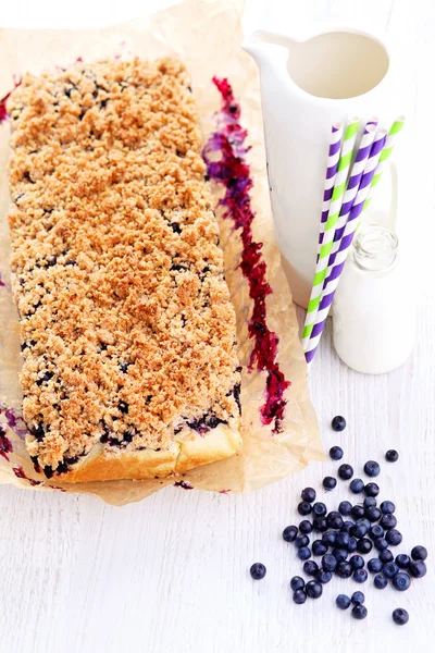 Homemade blueberry cake — Stock Photo, Image