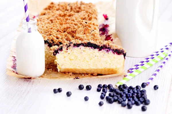 Homemade blueberry cake — Stock Photo, Image